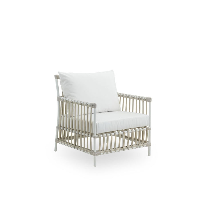 Caroline Lounge Chair - Exterior - Sika Design - Outdoor Furniture - Dove White - Tempotest White Canvas - HORNE