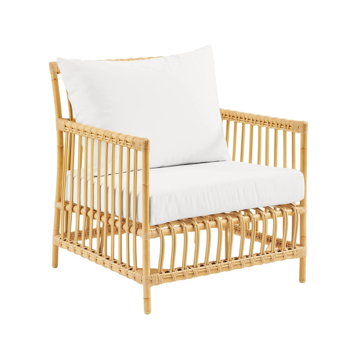 Caroline Lounge Chair - Exterior - Sika Design - Outdoor Furniture - Natural - Tempotest White Canvas - HORNE