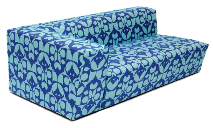 Caroline Outdoor Sofa - Artless - Outdoor Furniture - 60"W - Left Arm - Zig Zag Black - HORNE