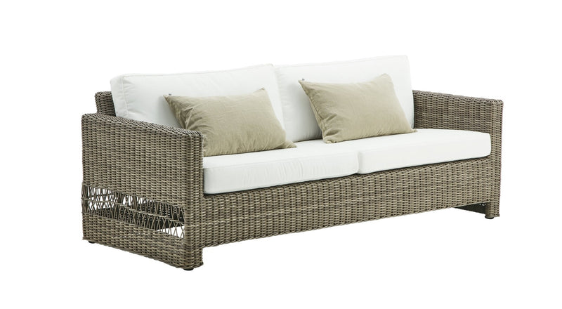 Carrie 3 - Seater Sofa - Exterior - Sika Design - Outdoor Furniture - Antique - Sunbrella Sailcloth Seagull - HORNE