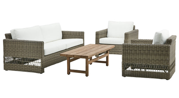 Carrie Lounge Chair - Exterior - Sika Design - Outdoor Furniture - Antique - Sunbrella Sailcloth Seagull - HORNE