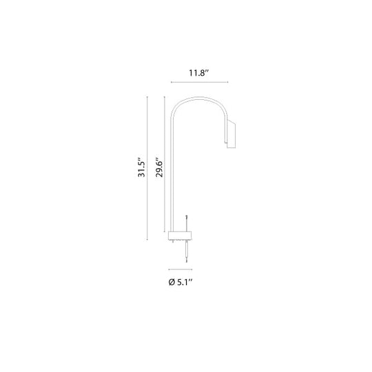 Caule Bollard 1 - Solid Shade Floor Lamp - Flos - Floor Lamps - Anthracite - 2700K - No Caule Box - HORNE