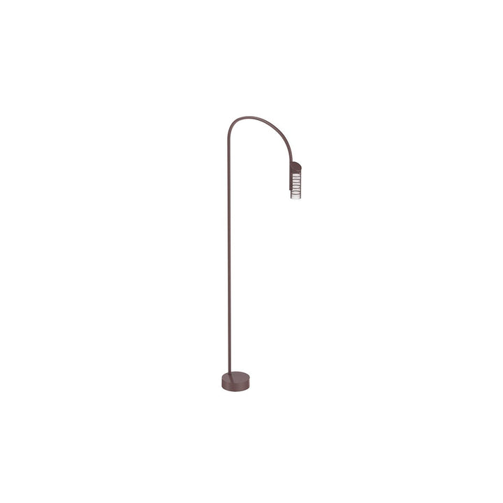 Caule Bollard 3 - Nest Shade Floor Lamp - Flos - Floor Lamps - Deep Brown - 2700K - No Caule Box - HORNE