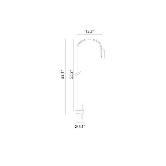 Caule Bollard 3 - Solid Shade Floor Lamp - Flos - Floor Lamps - Black - 2700K - No Caule Box - HORNE