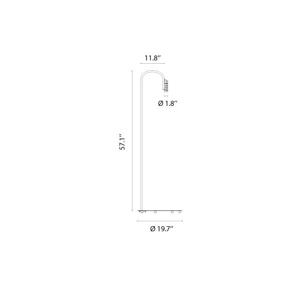 Caule Floor 3 - Nest Shade Floor Lamp - Flos - Floor Lamps - Deep Brown - 2700K - HORNE