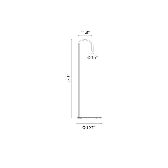 Caule Floor 3 - Solid Shade Floor Lamp - Flos - Floor Lamps - Forest Green - 2700K - HORNE