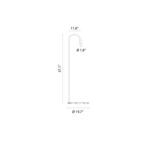 Caule Floor 3 - Solid Shade Floor Lamp - Flos - Floor Lamps - White - 2700K - HORNE