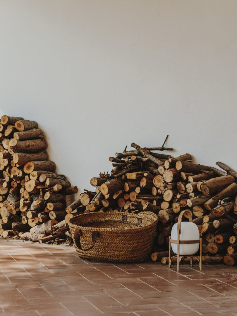 Cestita Batería Portable Lamp - Santa & Cole - Table + Task - White Opal Polyethylene - HORNE