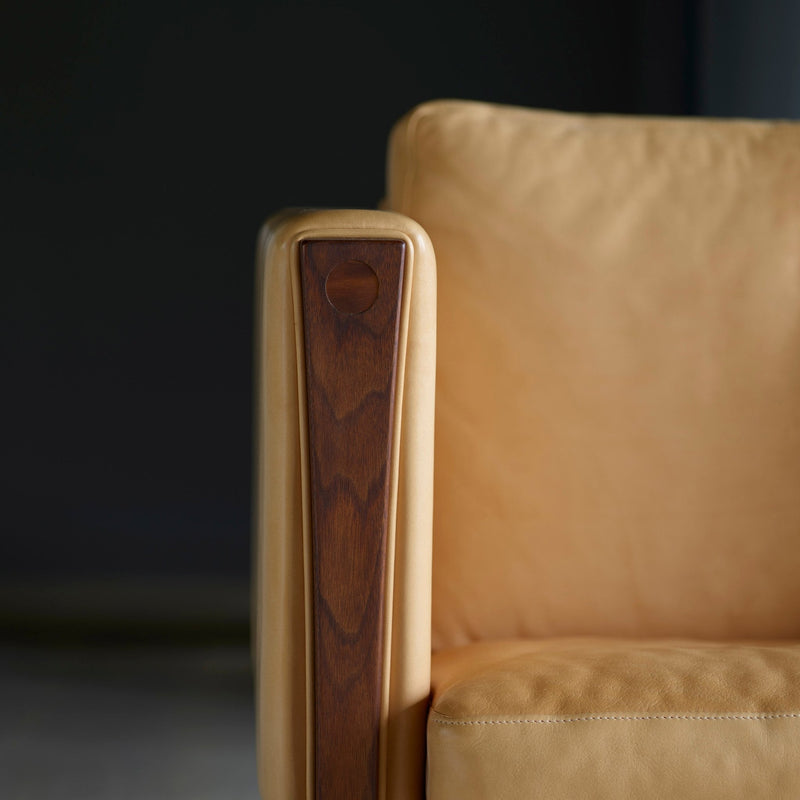 CH163 Sofa - Carl Hansen & Son - Sofas - Soaped Oak - Fabric - Gabriel Mood - 04104 - HORNE