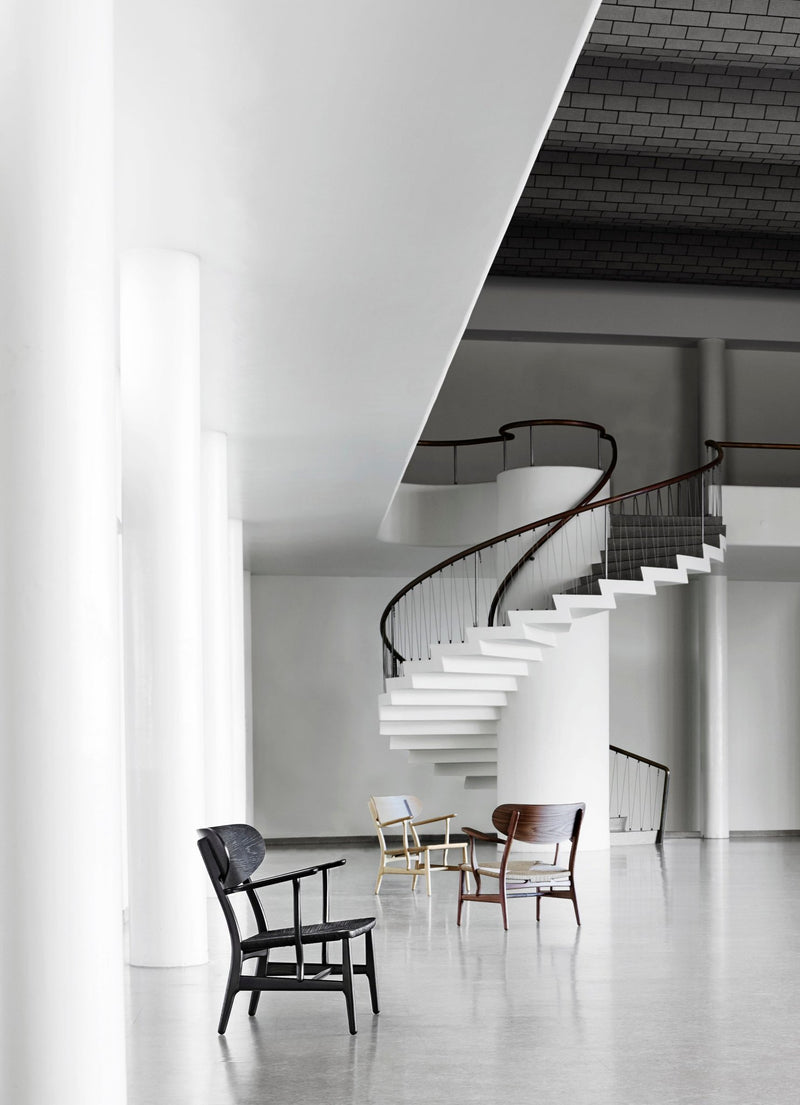 CH22 Lounge Chair - Black Paper Cord - Carl Hansen & Son - Chairs - HORNE