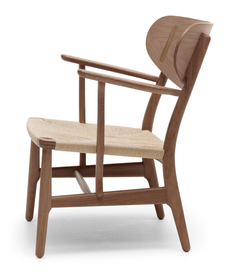 CH22 Lounge Chair - Natural Paper Cord - Carl Hansen & Son - Chairs - Oiled Oak - HORNE