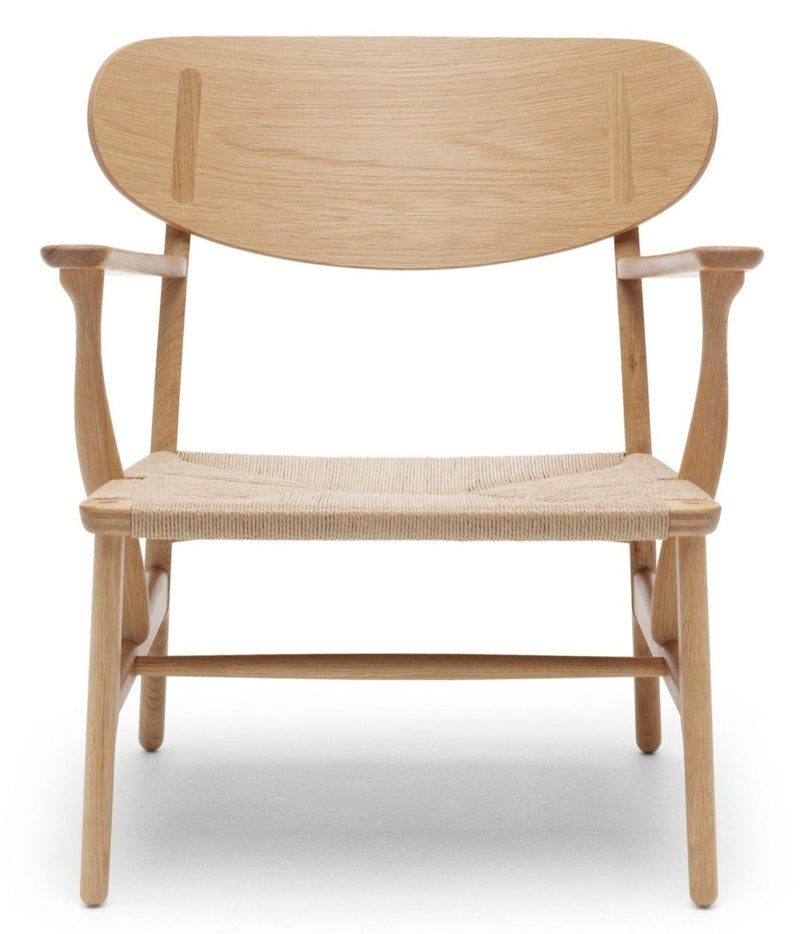 CH22 Lounge Chair - Natural Paper Cord - Carl Hansen & Son - Chairs - Oiled Oak - HORNE