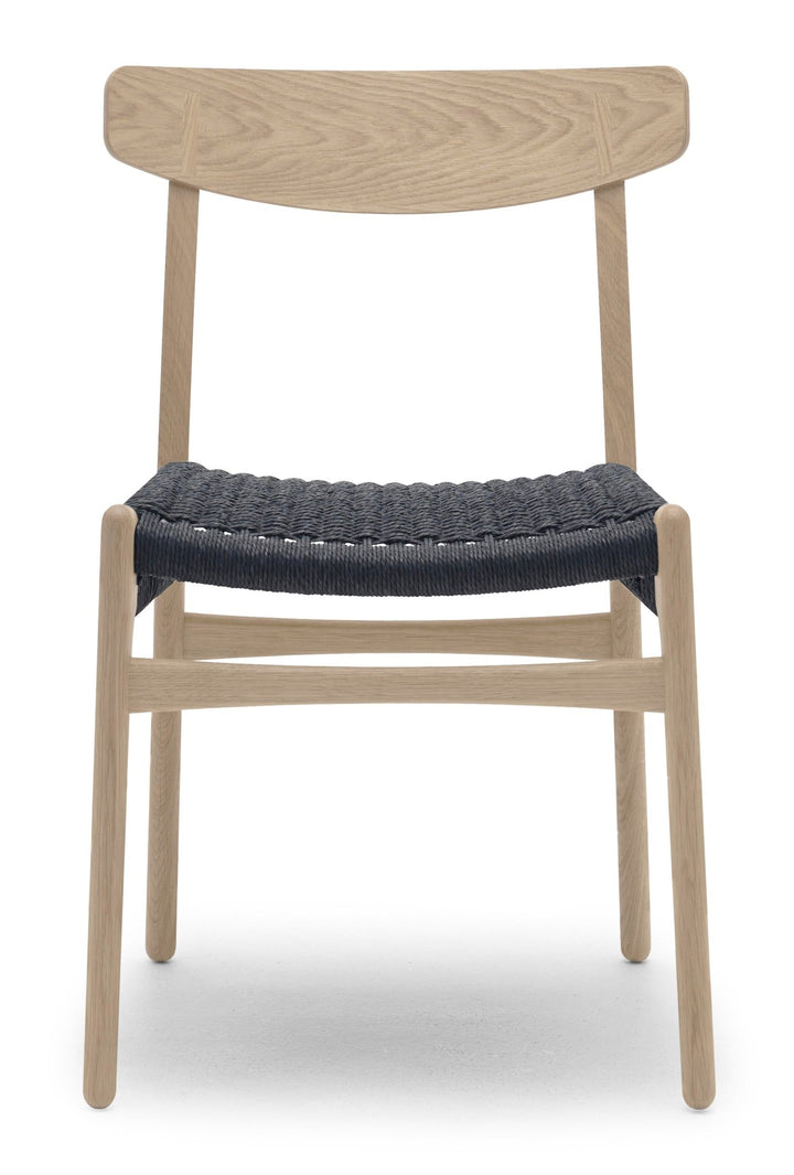 CH23 Dining Chair - Black Paper Cord - Carl Hansen & Son - Chairs - Oiled Oak - HORNE