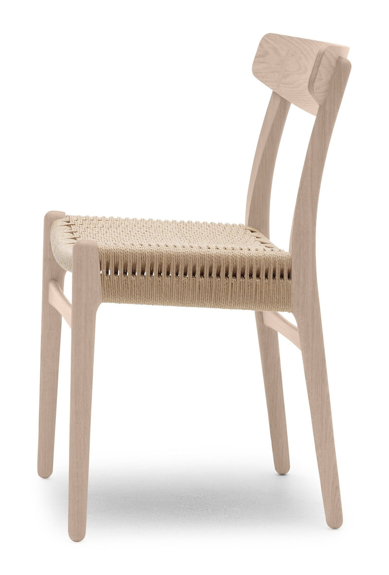 CH23 Dining Chair - Natural Paper Cord - Carl Hansen & Son - Chairs - Soaped Oak - HORNE