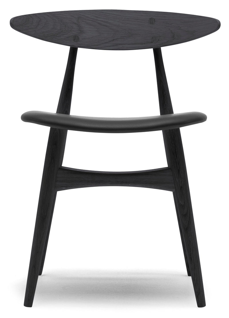 CH33P Dining Chair - Carl Hansen & Son - Chairs - Black Oak/Thor 301 Leather - HORNE