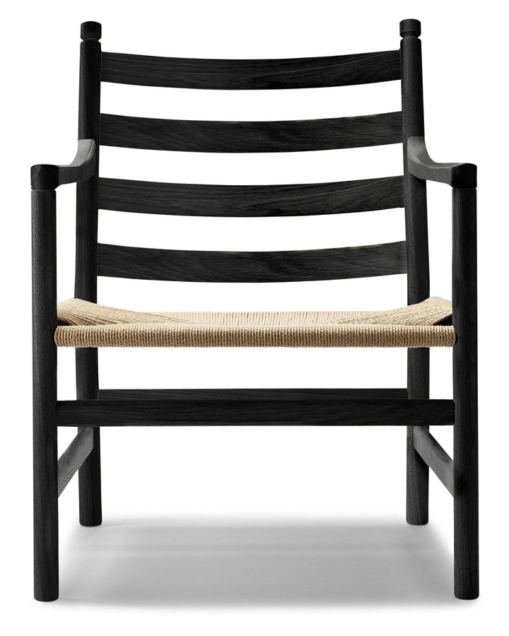 CH44 Lounge Chair - Carl Hansen & Son - Chairs - Black Oak/Natural Cord - HORNE