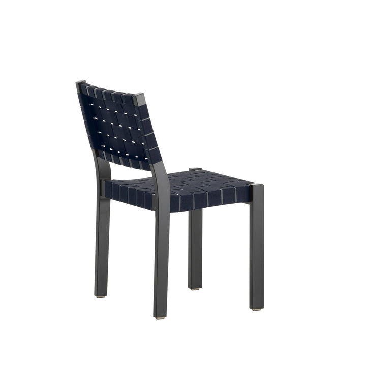Chair 611 - Black Lacquered - Artek - Chairs - Blue - HORNE