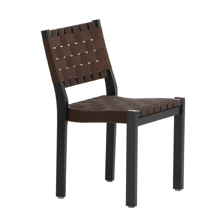 Chair 611 - Black Lacquered - Artek - Chairs - Brown - HORNE