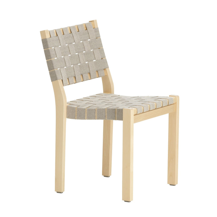 Chair 611 - Natural Lacquered - Artek - Chairs - Grey - HORNE