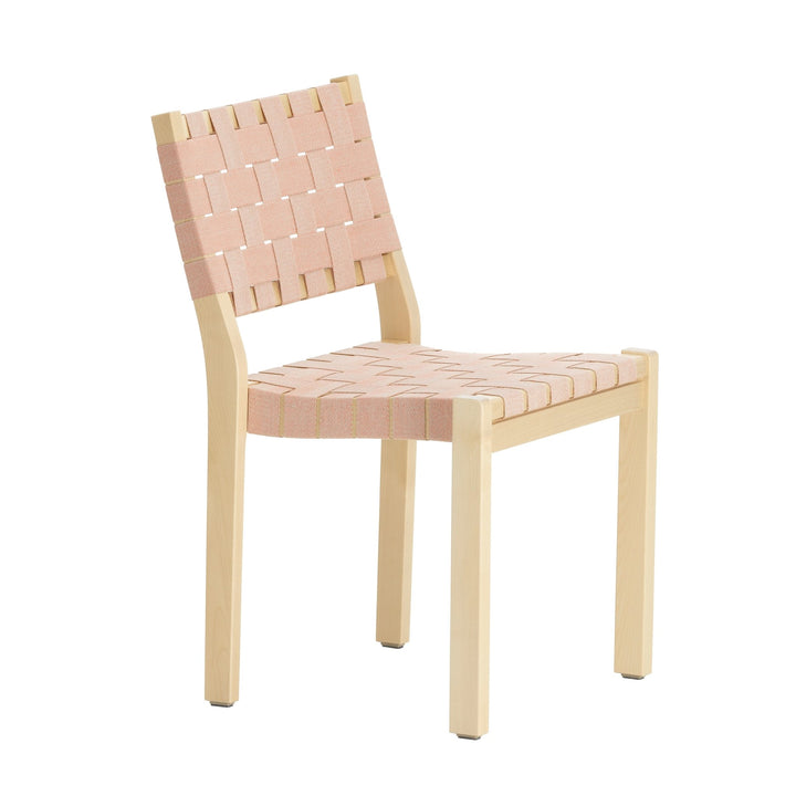 Chair 611 - Natural Lacquered - Artek - Chairs - Red - HORNE