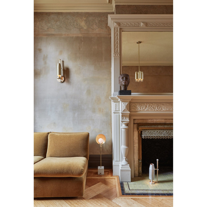 Chamber Sconce - Workstead - Wall Sconces - Hardwired - Hewn Brass - HORNE