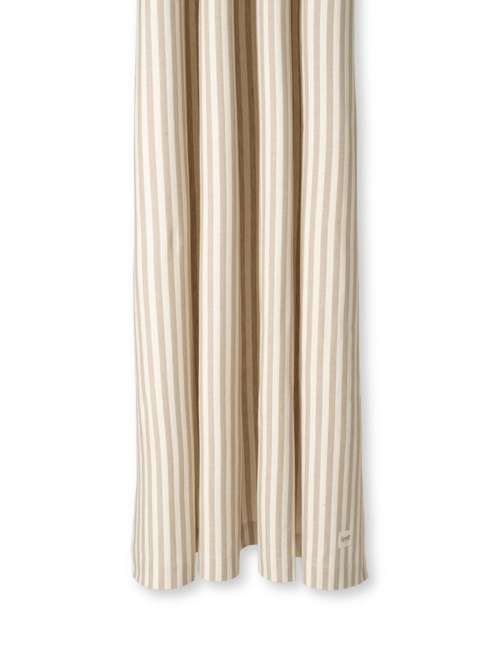 Chambray Shower Curtain - 80.7"H - Ferm Living - Bath - Sand/ Off - White - HORNE