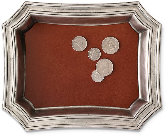 Change Tray with Leather Insert