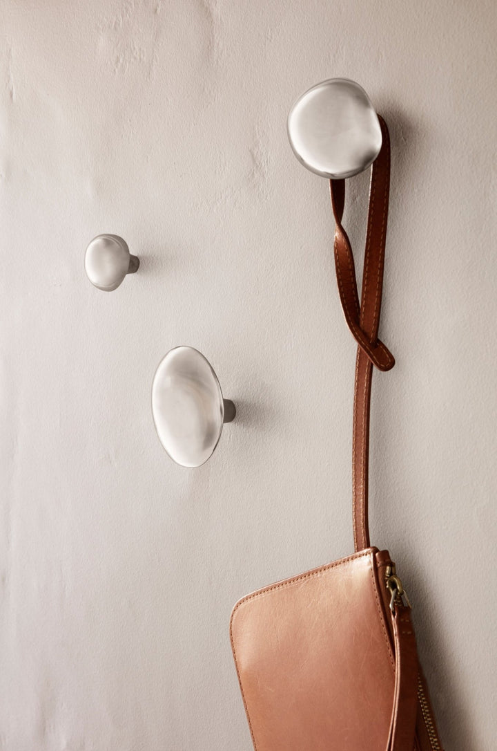 Chanterelle Hook - Ferm Living - Hangers & Hooks - Brushed Stainless Steel - HORNE