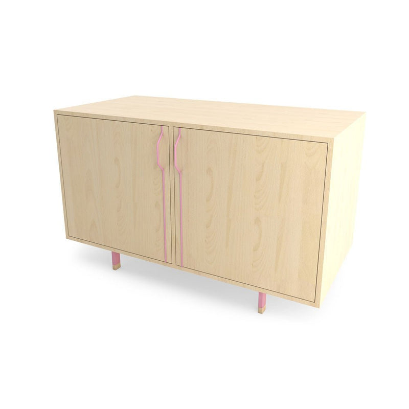 Chapman Double Unit Storage Cabinet - Maple - Tronk - Sideboards + Cabinets - Black - HORNE