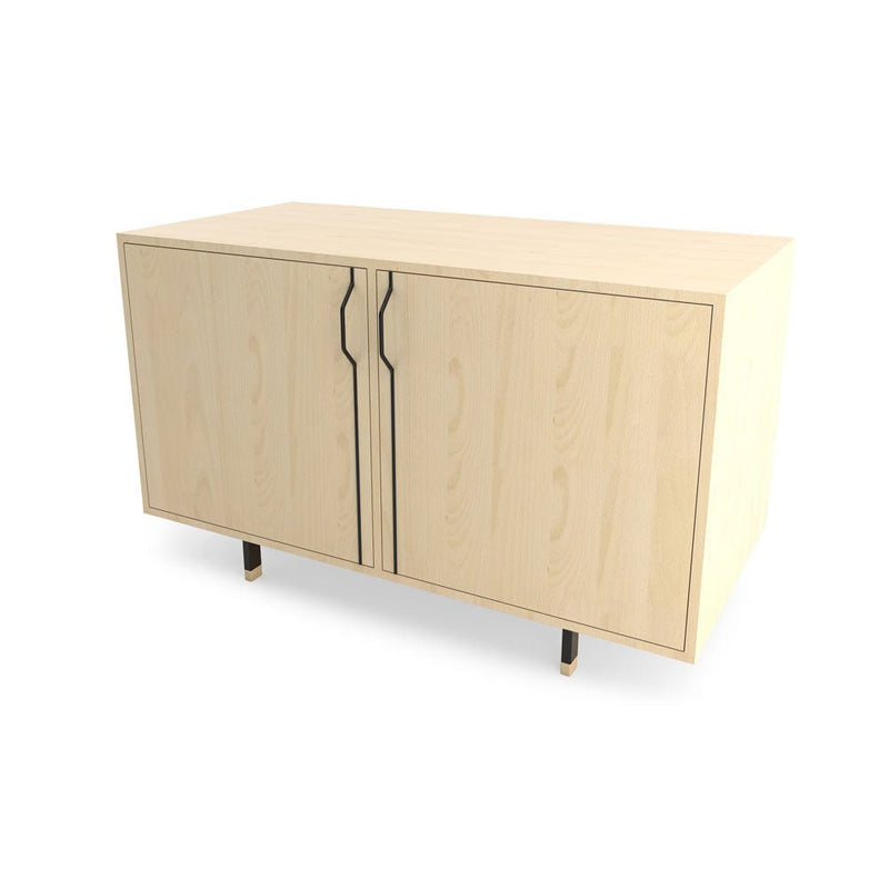Chapman Double Unit Storage Cabinet - Maple - Tronk - Sideboards + Cabinets - Black - HORNE