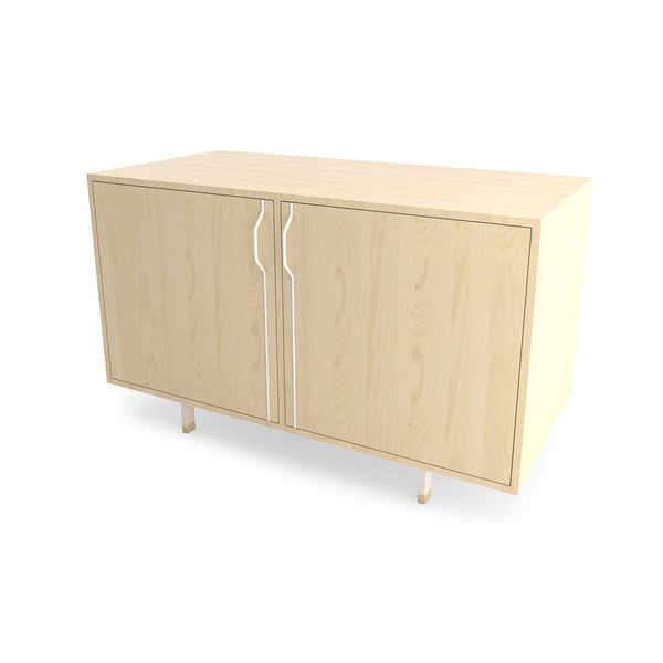 Chapman Double Unit Storage Cabinet - Maple - Tronk - Sideboards + Cabinets - White - HORNE