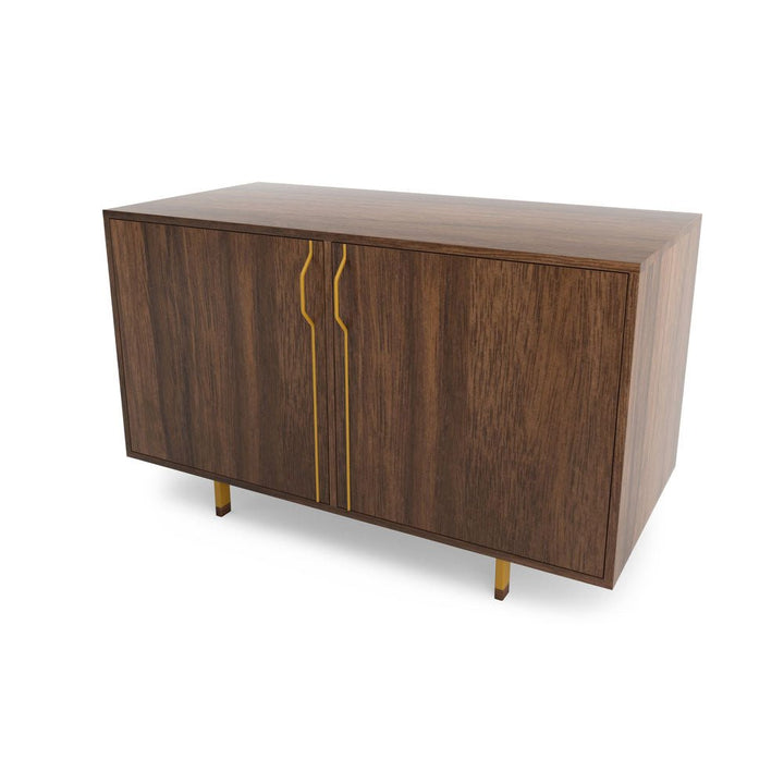 Chapman Double Unit Storage Cabinet - Walnut - Tronk - Sideboards + Cabinets - Mustard - HORNE
