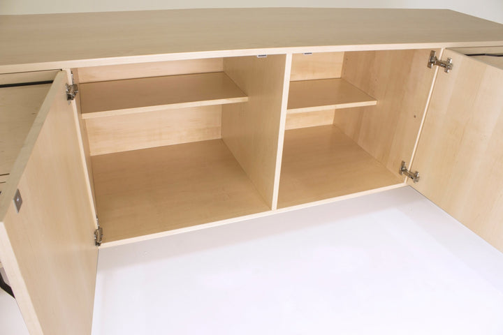 Chapman Large Credenza Storage Unit - Walnut - Tronk - Sideboards + Cabinets - Brassy Gold - HORNE