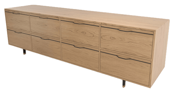 Chapman Long Dresser Credenza - White Oak