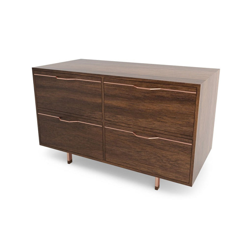 Chapman Small Storage Dresser Cabinet - Walnut - Tronk - Dressers - Black - HORNE