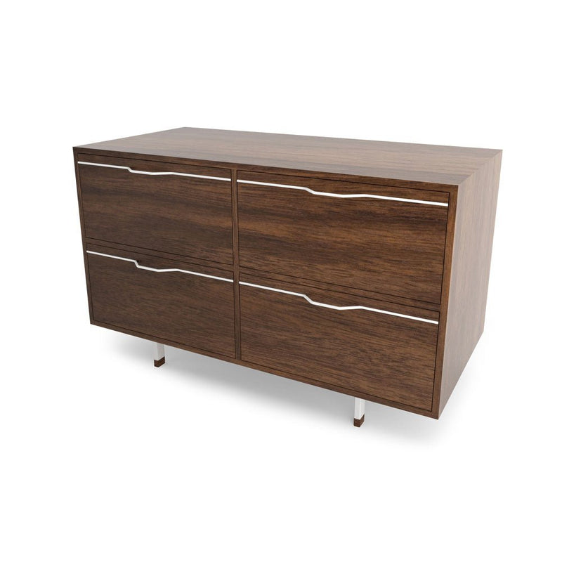 Chapman Small Storage Dresser Cabinet - Walnut - Tronk - Dressers - Black - HORNE