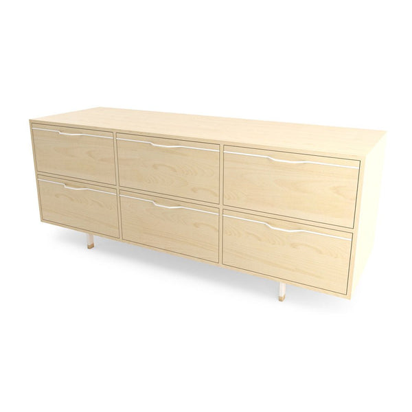 Chapman Storage Dresser Credenza - Maple - Tronk - Dressers - White - HORNE