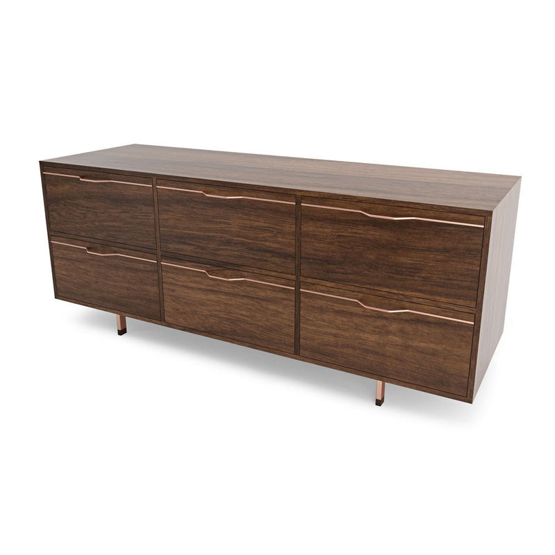 Chapman Storage Dresser Credenza - Walnut - Tronk - Dressers - Black - HORNE