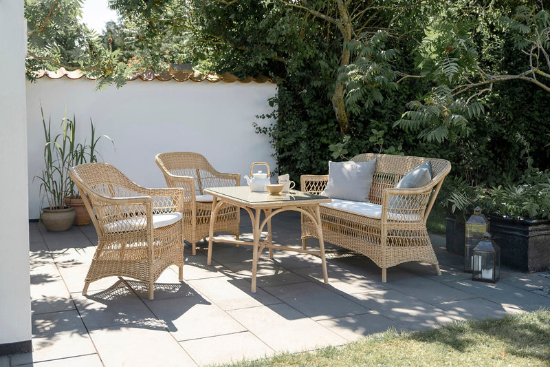 Charlot 2 - Seater Sofa - Exterior - Sika Design - Outdoor Furniture - Antique - Sunbrella Sailcloth Seagull - HORNE