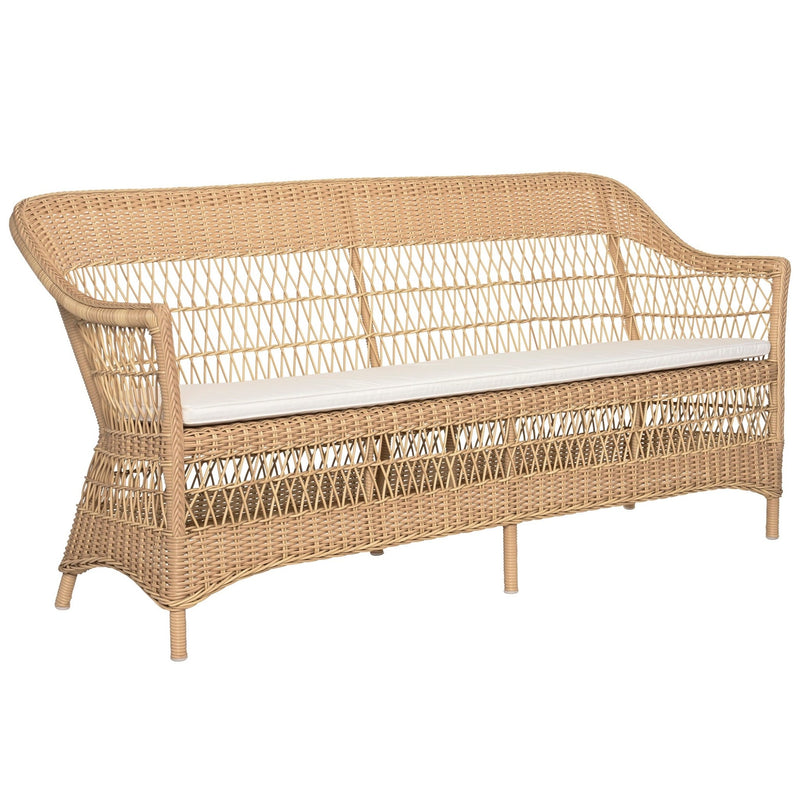 Charlot 3 - Seater Sofa - Exterior - Sika Design - Outdoor Furniture - Antique - Sunbrella Sailcloth Seagull - HORNE