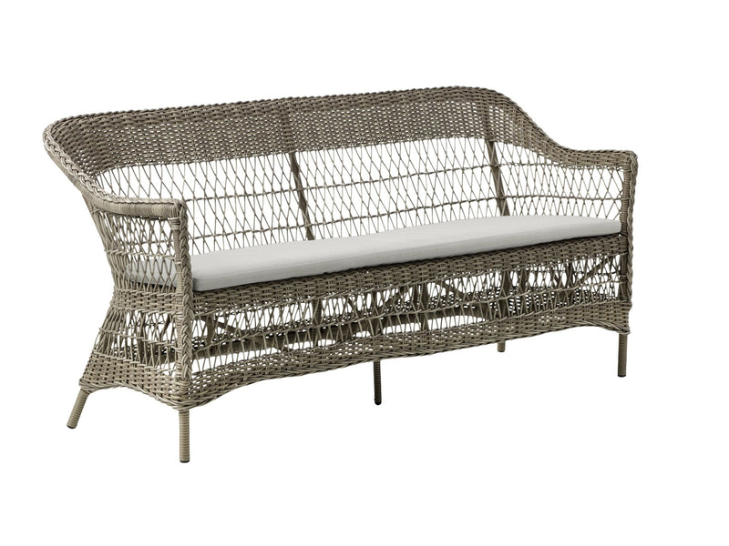 Charlot 3 - Seater Sofa - Exterior - Sika Design - Outdoor Furniture - Antique - Sunbrella Sailcloth Seagull - HORNE