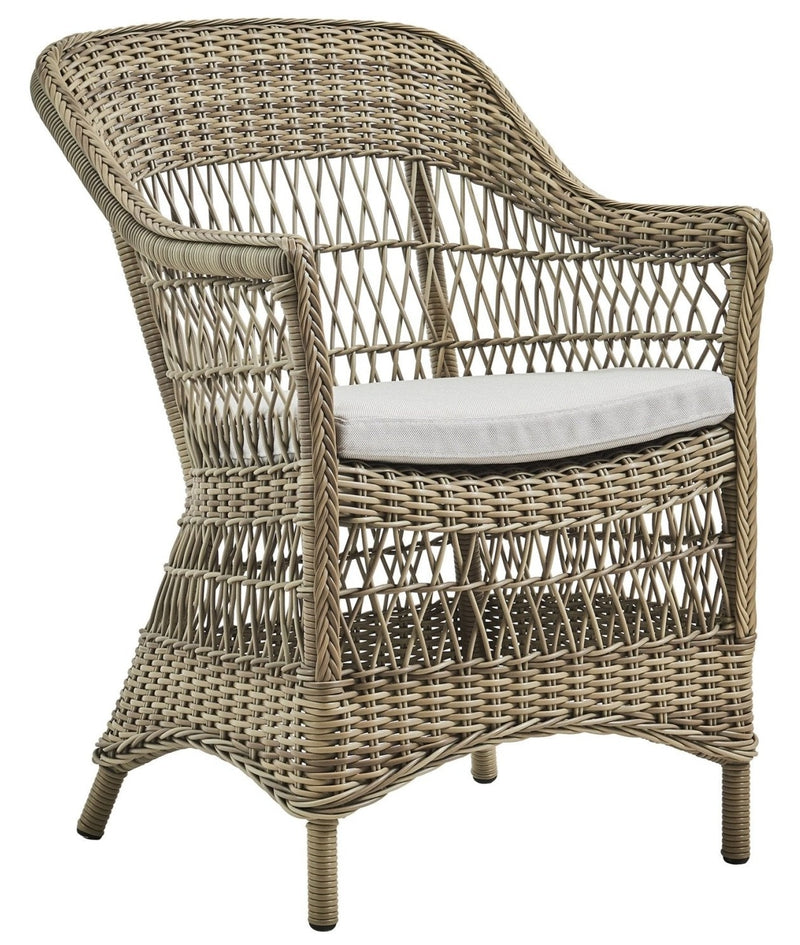 Charlot Chair - Exterior - Sika Design - Outdoor Furniture - Antique - Snow White 100% Polyester - HORNE
