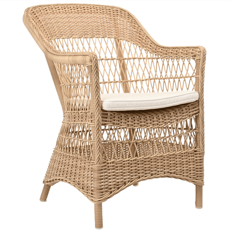 Charlot Chair - Exterior - Sika Design - Outdoor Furniture - Antique - Snow White 100% Polyester - HORNE