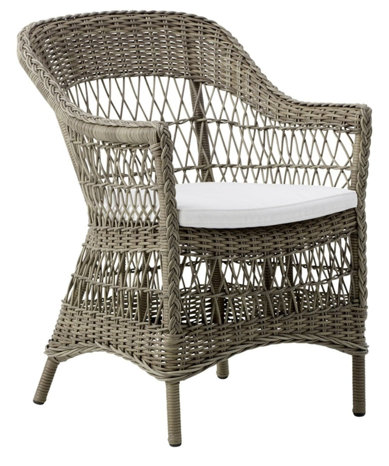 Charlot Chair - Exterior - Sika Design - Outdoor Furniture - Antique - Snow White 100% Polyester - HORNE
