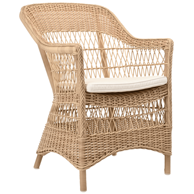 Charlot Chair - Exterior - Sika Design - Outdoor Furniture - Antique - Snow White 100% Polyester - HORNE