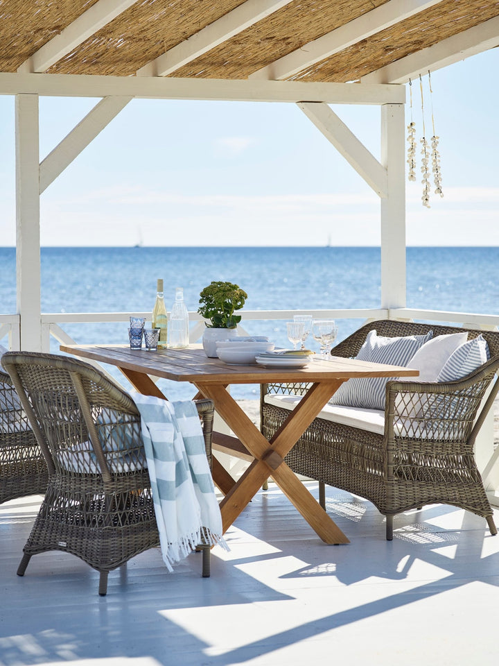 Charlot Chair - Exterior - Sika Design - Outdoor Furniture - Natural - Snow White 100% Polyester - HORNE