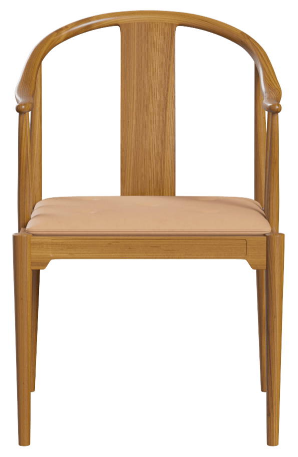 China Chair™ - Fritz Hansen - Chairs - Cherry / Natural Leather - HORNE