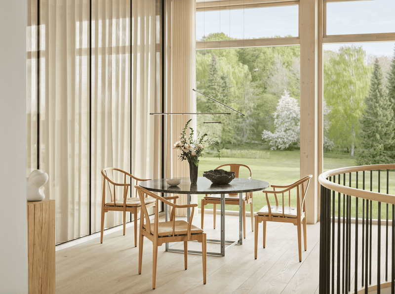 China Chair™ - Fritz Hansen - Chairs - Cherry / Natural Leather - HORNE