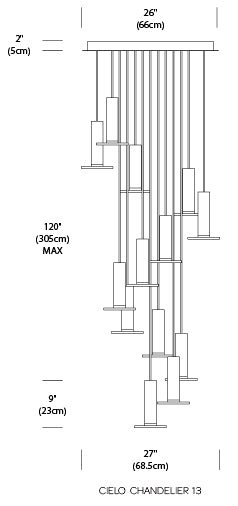 Cielo Chandelier - Grouping 13