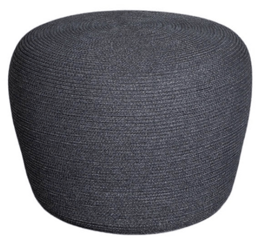 Circle Footstool - Cane Line - Outdoor Furniture - Small - Dark Grey - HORNE